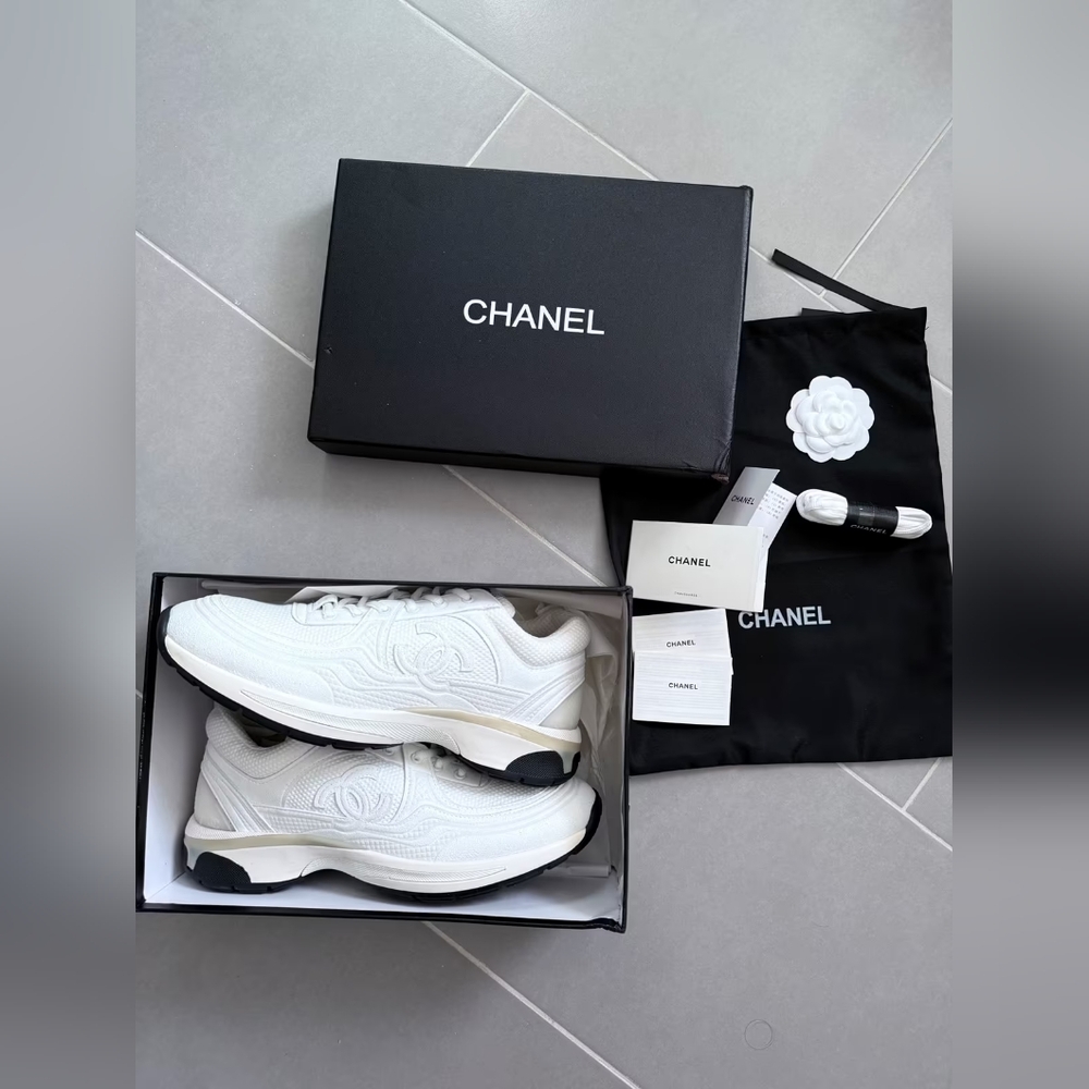 Chanel Runner White Sneakers
